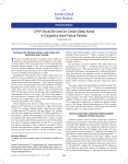 CPAP Should Be Used for Central Sleep Apnea in Congestive Heart