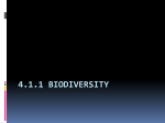 4.1.1 Biodiversity