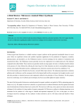 Organic Chemistry: An Indian Journal