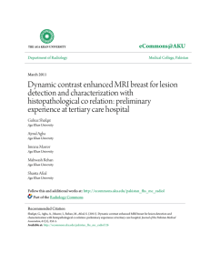 Dynamic contrast enhanced MRI breast for lesion detection and
