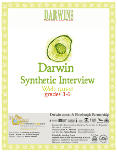 Darwin Synthetic Interview Webquests