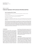 Review Article Cutaneous Squamous Cell Carcinoma of the Head