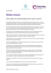 Media release - Ovarian Cancer Australia
