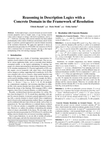 Reasoning in Description Logics with a Concrete Domain in the