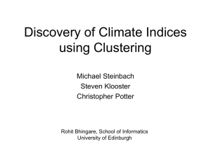 Discovery of Climate Indices using Clustering