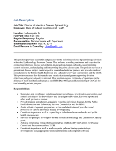 Director of Infectious Disease Epidemiology, State of Indiana