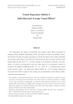 Causal Regression Models I: Individual and Average Causal Effects1