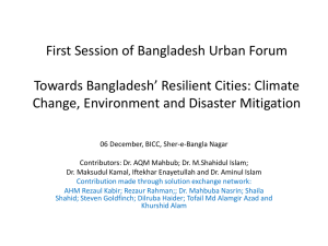 - Bangladesh Urban Forum