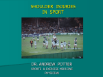shoulder injuries in sport - South Australian Sports Medicine