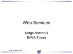 Web Services - Serge Abiteboul
