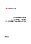 Guidelines For Electrical Wiring In Residential