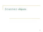 Scanner objects - CIS @ Temple University