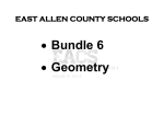 Bundle 6 Geometry - East Allen County Schools