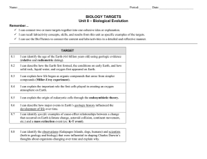 UNIT 8 Targets-Evolution