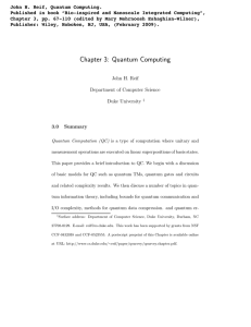 Chapter 3: Quantum Computing