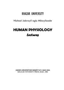 khazar university human physiology