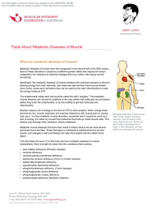 Facts About Metabolic Diseases of Muscle
