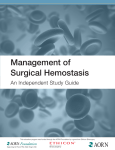 Management of Surgical Hemostasis