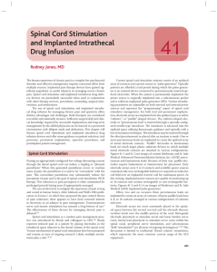 Spinal Cord Stimulation and Implanted Intrathecal