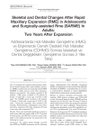 Skeletal and Dental Changes After Rapid Maxillary Expansion (RME