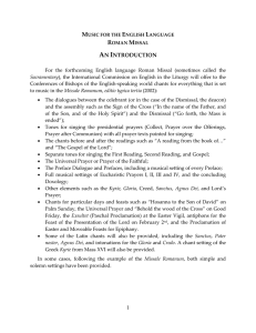 Introduction - International Commission on English in the Liturgy