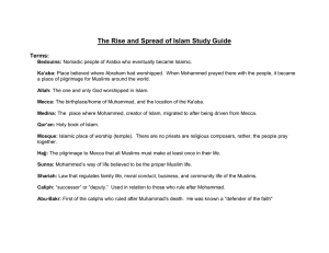 Islam Questions and Answers - Mr Henson​Honors World History I