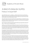 js bach`s english suites - Academy of Ancient Music
