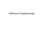 DefensiveProgramming