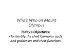Who`s Who on Mount Olympus - Mrs. Susan Wiggs
