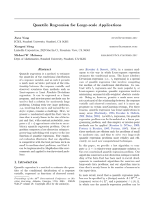 Quantile Regression for Large-scale Applications