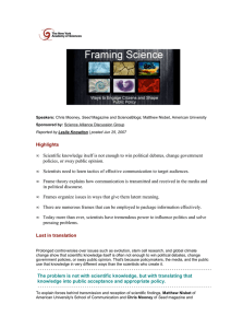 Framing Science