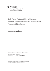 Self-Force Reduced Finite Element Poisson Solvers for Monte Carlo