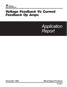Voltage Feedback vs. Current Feedback Op Amps