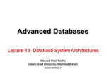 Database System Architectures