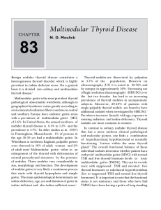 Multinodular Thyroid Disease - The Association of Physicians of India