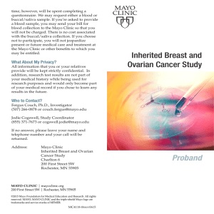 Inherited Breast and Ovarian Cancer Study Brochure