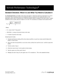 Standard Deviation - What is it and what you need to calculate it