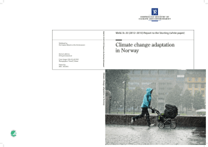 Climate change adaptation in Norway