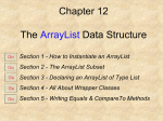 PowerPoint Presentation - The ArrayList Data Structure