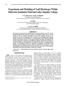 Experiment and Modeling of Void Discharges Within Dielectric