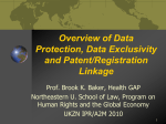 Overview of Data Exclusivity and Patent/Registration Linkage