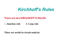Kirchhoff`s Rules S2017