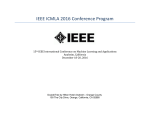 IEEE ICMLA 2016 Conference Program