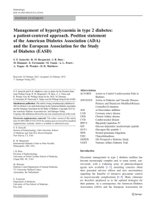 Management of hyperglycaemia in type 2 diabetes