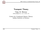 Transport Theory
