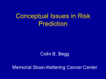Conceptual Issues in Risk Prediction
