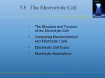 7.5 The Electrolytic Cell