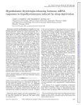 Hypothalamic thyrotropin-releasing hormone mRNA responses to