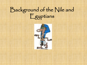 Background of the Nile and Egyptians