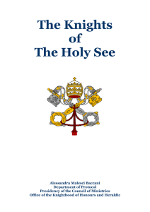 The Knights of The Holy See